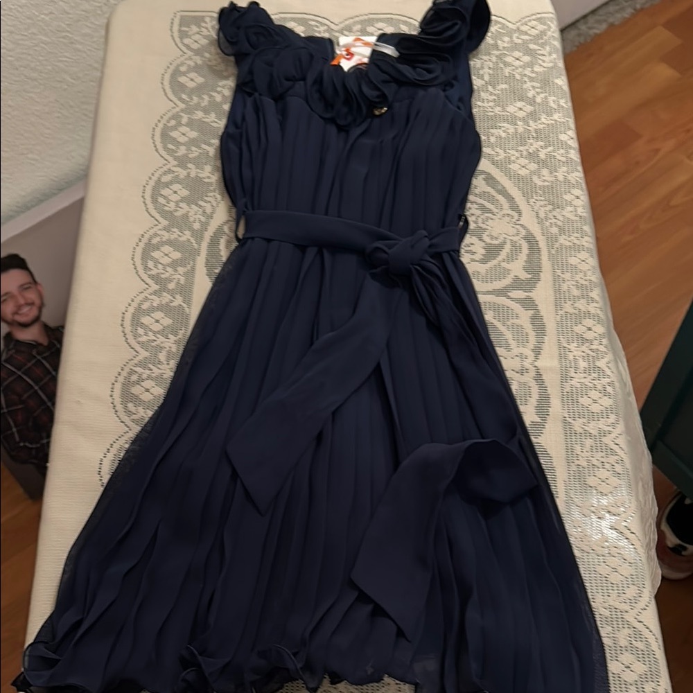 In City Girls Navy Chantal Dress 7-Y NWT by In City Boys & Girls Little Girls